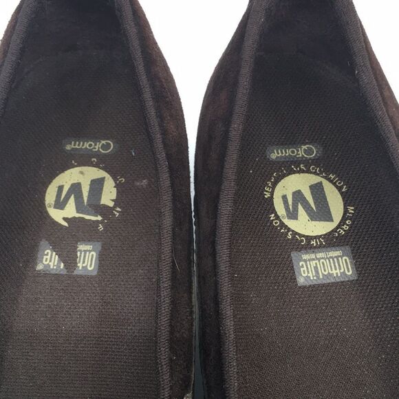 Merrell Plaza Bandeau suede Mary Jane Slip On Wedge Chocolate  Womens Size 7 - Picture 4 of 17